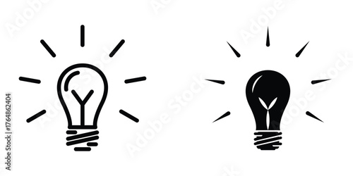 Bulb icon design template