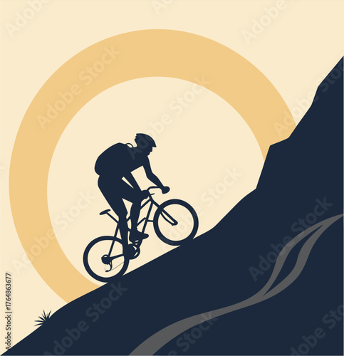 mountain bike silhouette