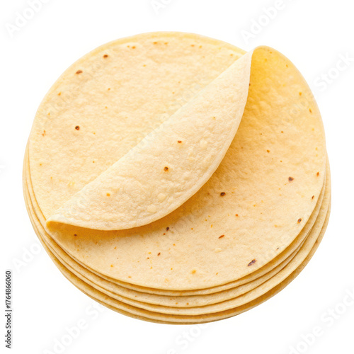 Wallpaper Mural Stack of fresh corn tortillas isolated on transparent background for delicious tacos Torontodigital.ca