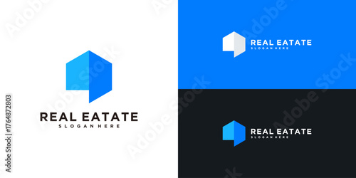 Creative home business company logo design