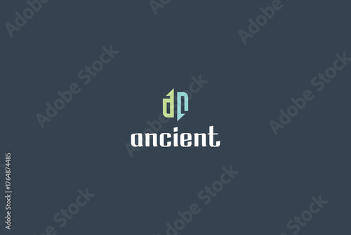 Letter an modern and minimalistic business logo 