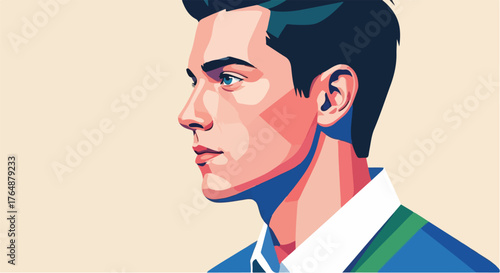 Remote Worker Character – Stylish Flat Vector Depicting Modern Freelancer Lifestyle