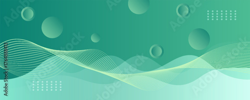 green gradation minimalist banner background abstract .modern.vector eps 10