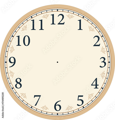 wall clock face with transparent background