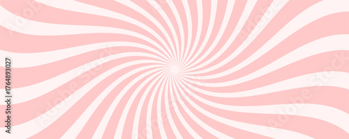 Abstract spiral sweet pink candy background vector design.