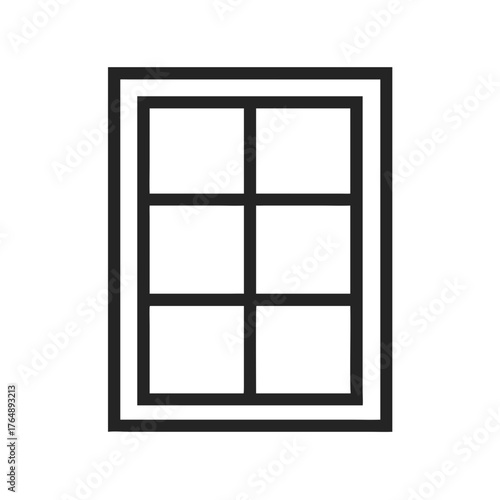 Illustration vector in transparent background simple window