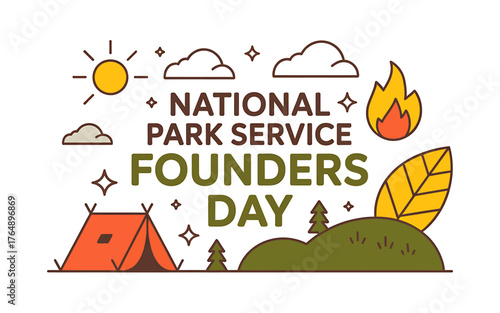 National Park Service Founders Day Celebration with Outdoor Adventure and Natural Scenery for Conservation Awareness and Educational Purposes