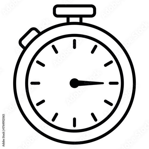 Stopwatch Icon – Vector Time Timer Symbol