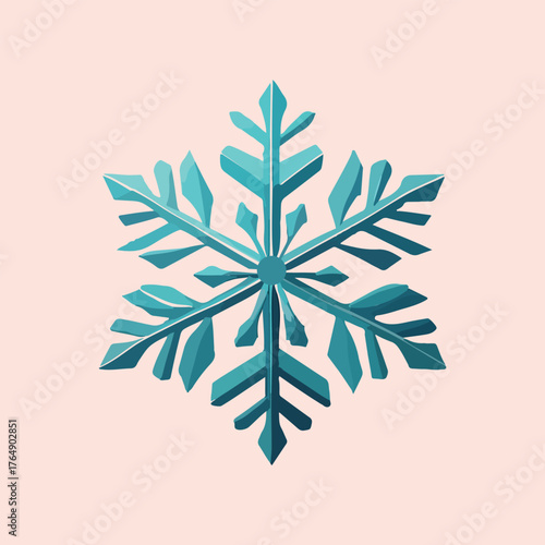 Christmas snowflake logo icon, vector .