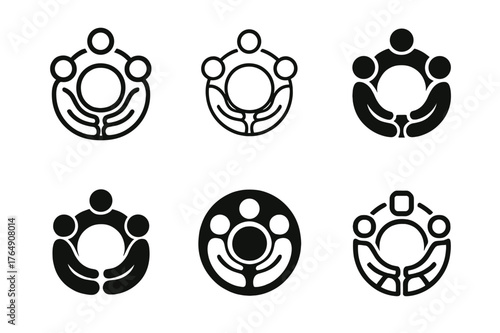 SEL Logo Designs. Teachers integrating social-emotional learning in classrooms. Set Logo of Teachers integrating social-emotional learning in classrooms: Class