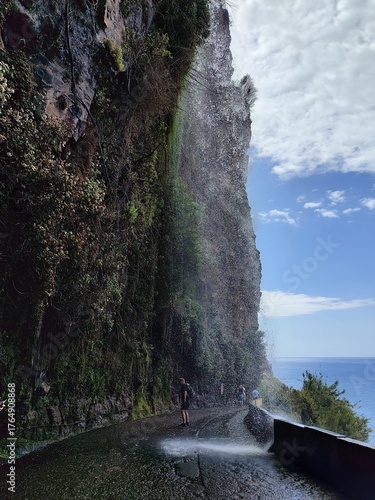 Wallpaper Mural Wasserfall in Madeira bei Tageslicht – beeindruckende Naturlandschaft Torontodigital.ca