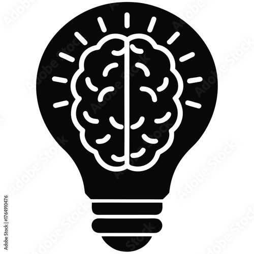 Idea Brain Lightbulb
