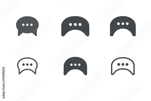 Dialogue Bridge Logos. Developing interpersonal communication skills. Set Logo of Developing interpersonal communication skills: dialogue bubbles forming a