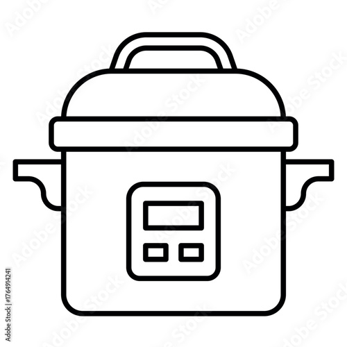Pressure Cooker Vector Icon – Cooking Equipment Symbol