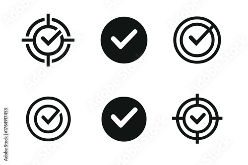 Time-Blocking Logo Variations. Prioritizing tasks using a time-blocking method. Set Logo of focus target circle: harmonious logo variations of the same