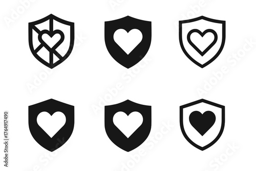 Logo Design Variations. A person navigating a city street with a map or GPS on their phone. Set Logo of route path with dotted footsteps: harmonious logo