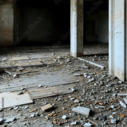 The premises are in the process of being dismantled or renovated