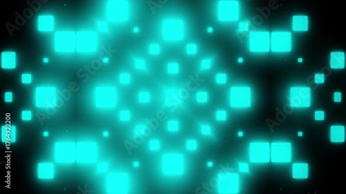 VJ Pattern 001 (Teal Glow) [4K Loop]