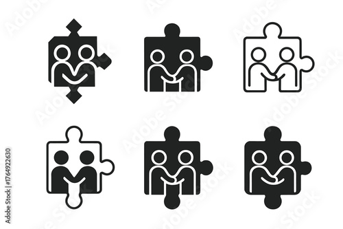 Creative Learning Logos. Teachers integrating social-emotional learning in classrooms. Set Logo of Teachers integrating social-emotional learning in