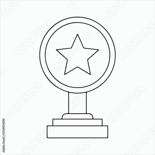 A star trophy, representing achievement, success, recognition, and the pursuit of excellence in various fields and competitions