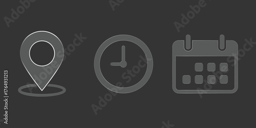 Appointment Scheduling and Location Planning Vector Graphic for Business Efficiency