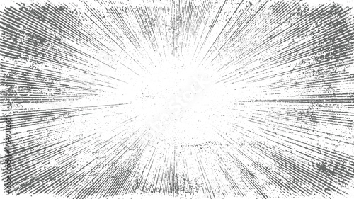 Radial lines texture distressed grunge background abstract black