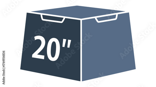 Simple measurement box: A simple box shows measurement value, simple design that suitable for business.