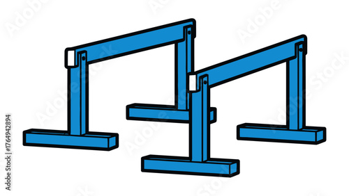 Gymnastic Parallel Bar: Capturing the image of gymnastic parallel bars, showcasing the apparatus used in gymnastics for various routines and exercises.