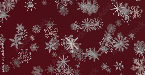 Abstract snowflakes pattern...