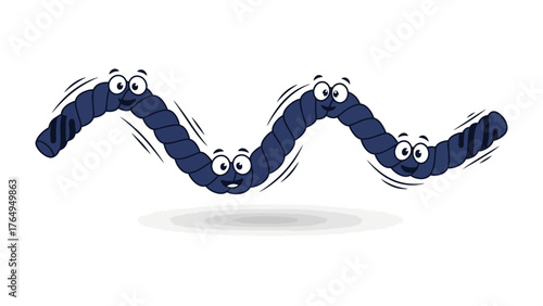 Dancing Rope Delight: An animated navy rope gracefully sways in a cheerful, rhythmic dance, its charming character bringing a smile to viewers.