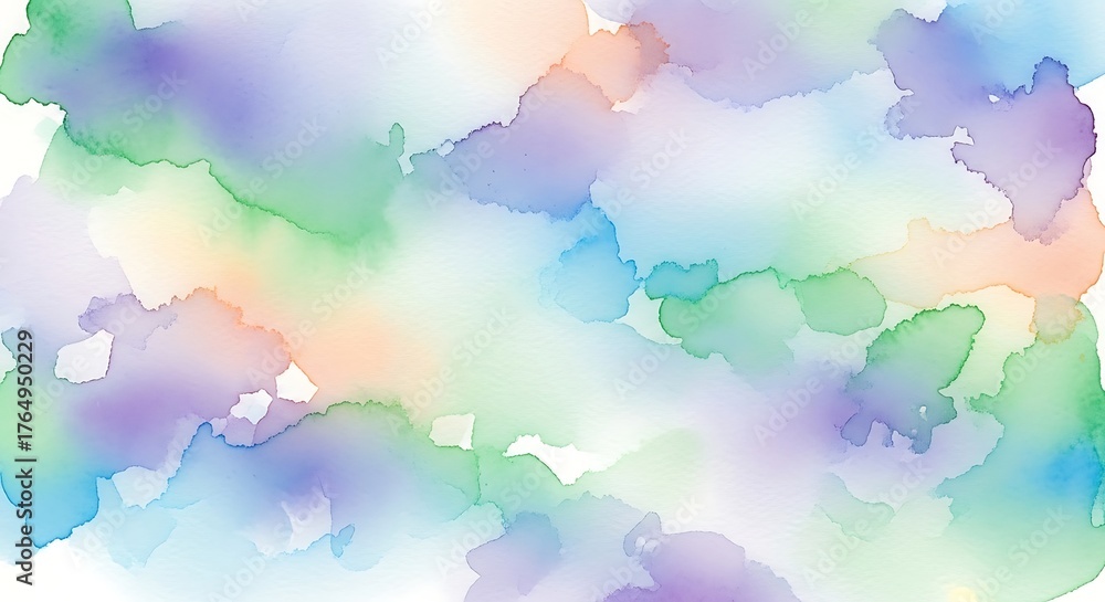 Obraz premium Abstract Watercolor Background with Soft Pastel Colors and Blended Hues.