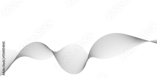 Minimal abstract wave line background design.
