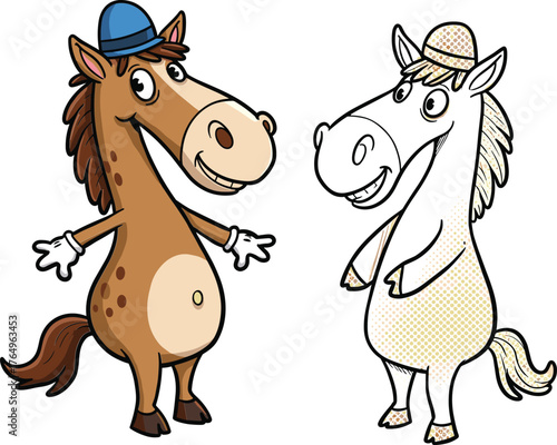 Funny coffee addiction cartoon man drinking caffeine stages humor comic character spill energetic vector illustration morning routine espresso pot