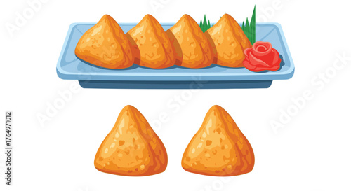 Inarizushi - Sweet Tofu Pockets Filled with Rice.