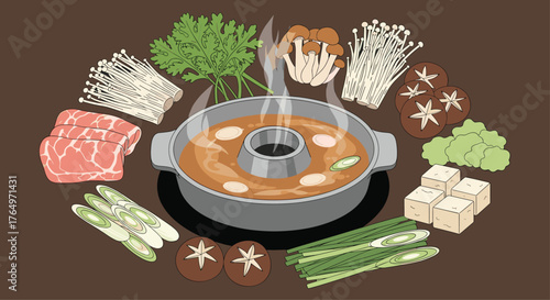Hot Pot Feast - A Delicious and Nutritious Meal.