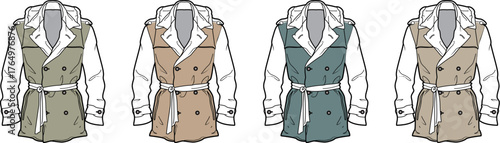 Fashionable Trench Coat Designs with Versatile Styles and Color Options