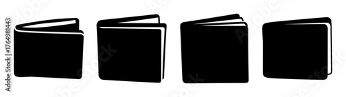 A sleek collection of essential black wallets offering versatile style for daily financial organization and personal accessories