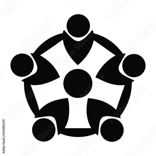 Teamwork collaboration partnership community group people circle together connection unity support