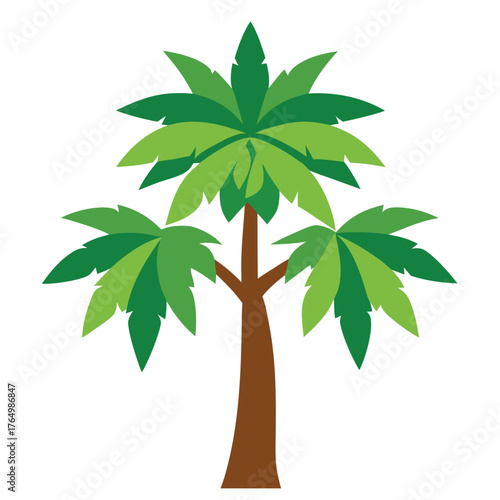  a papaya tree vector Illustration 