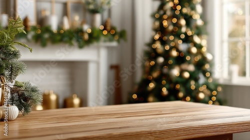 Wrapped gift boxes of different sizes sit near a cozy fireplace with a nostalgic holiday atmosphere