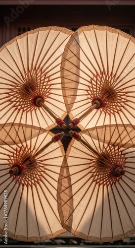 Cultural event traditional umbrella display outdoor market art viewpoint