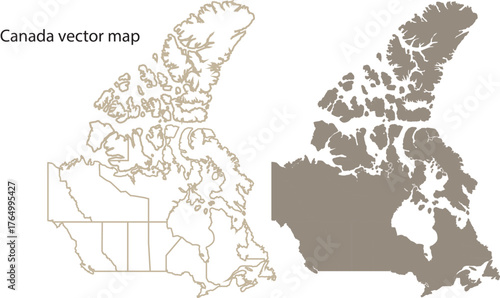 canada vector map