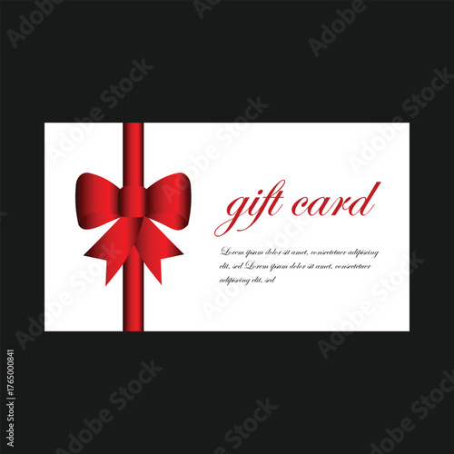 Modern and clean gift card 