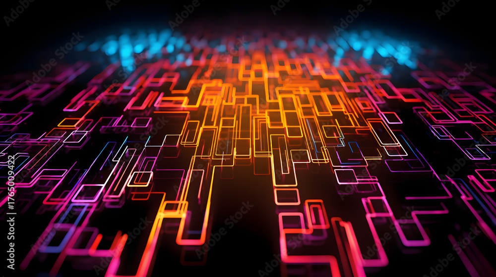 Obraz premium Abstract Circuit Network