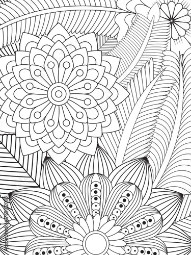 Flowers Coloring Pages For Adules