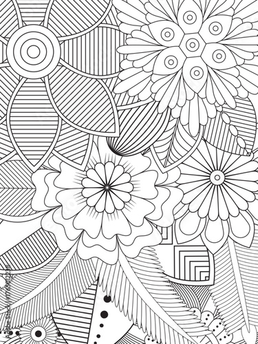 Flowers Coloring Pages For Adules