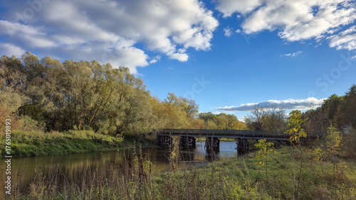 The Bug River near the town of Kryłów. Poland.
