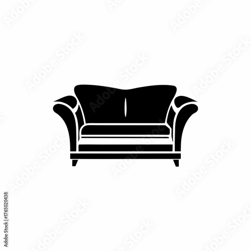 Sofa icon in vector illustration and design