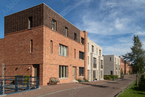 New modern houses in the Vathorst district of Amersfoort.