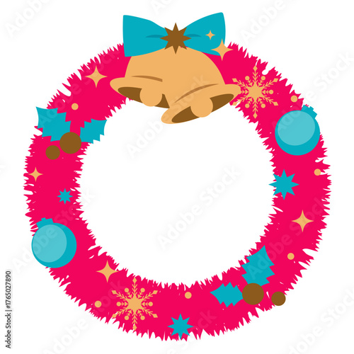クリスマスリースのイラスト